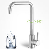 304 Stainless Steel Rotatable Faucet Sinks Cold And Hot Water Tap, Cold And Hot Water Tap